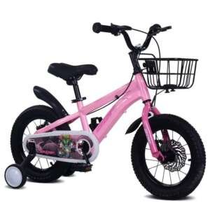 Vélo 18 pouces Bicyclette de 6 à 10 ans Rose