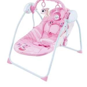 Balancelle  bébé électrique avec télécommande - Relax Rose