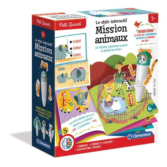 Clementoni - Petit Savant - Mon style intercatif : Mission animaux
