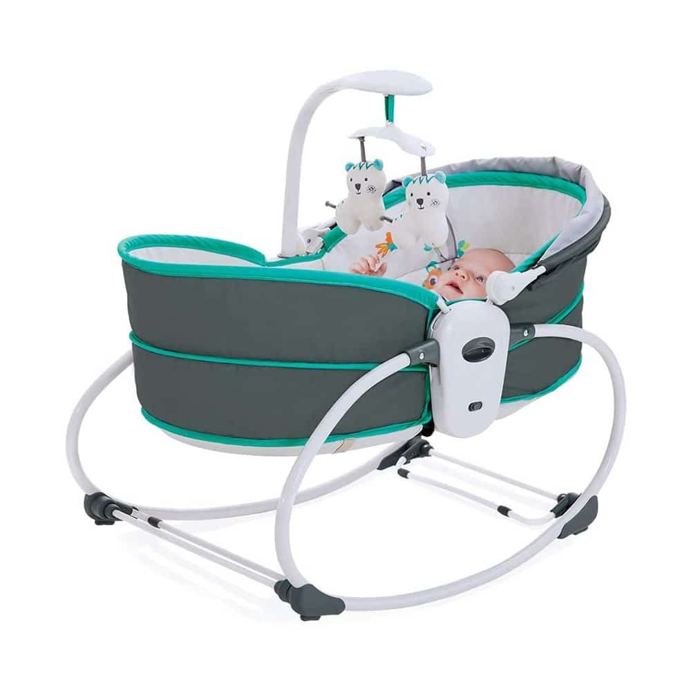 Balancelle 5 en 1 relax avec vibrations musicales- Vert – Image 3