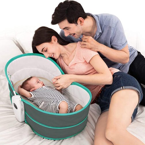 Balancelle 5 en 1 relax avec vibrations musicales- Vert – Image 5