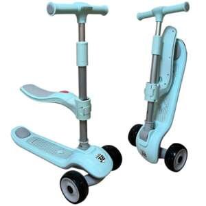 Trottinette 3 roue 2 en 1 - Bleu Ciel