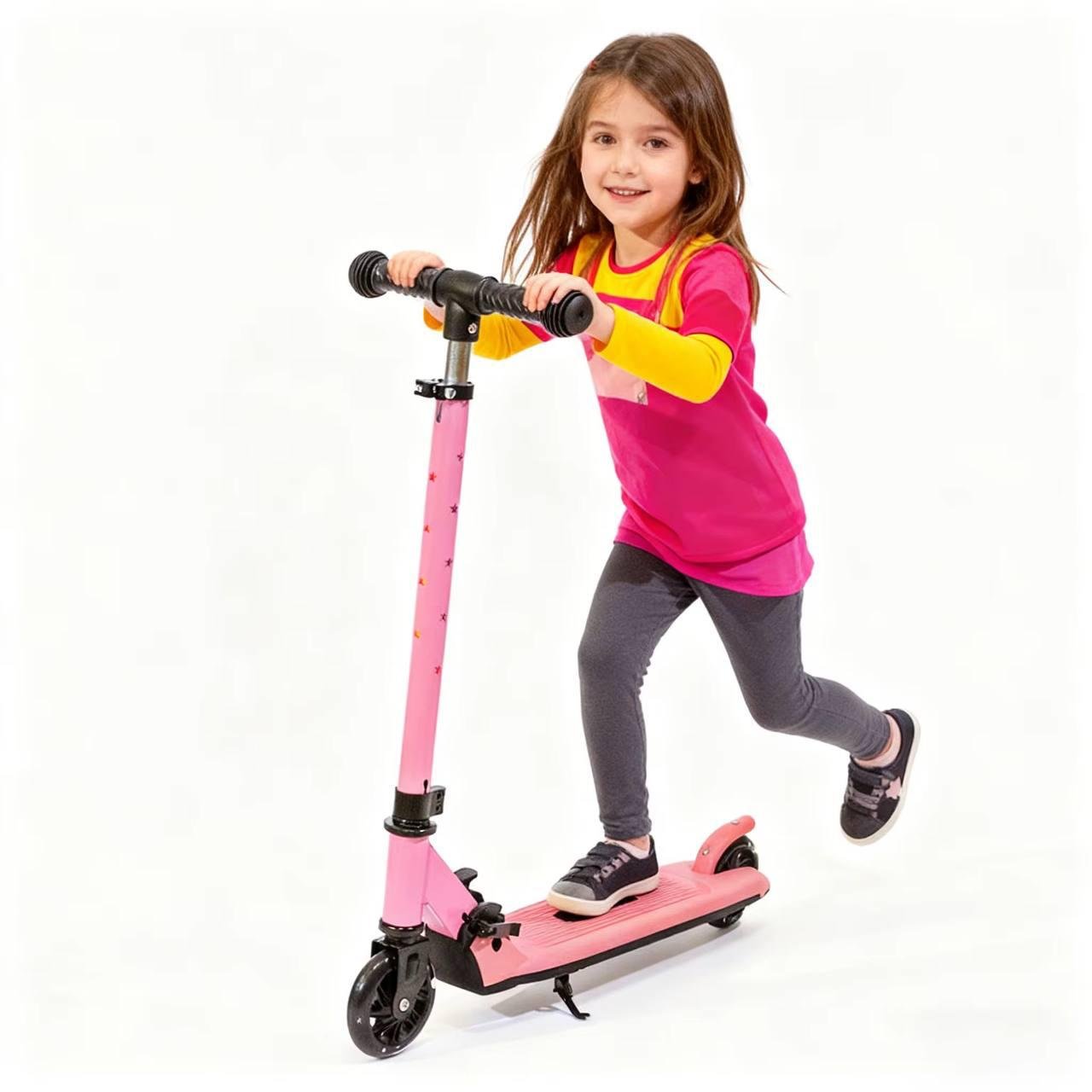 Trottinette 2 roues réglable - Rose – Image 2