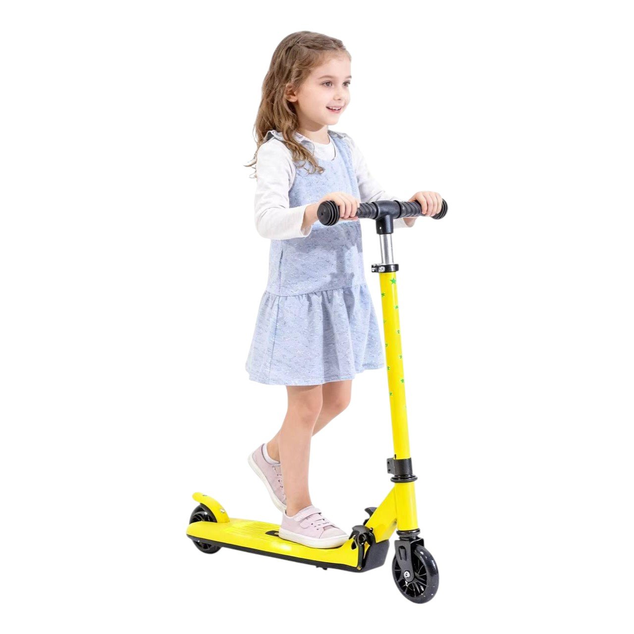 Trottinette 2 roues réglable - Jaune – Image 2