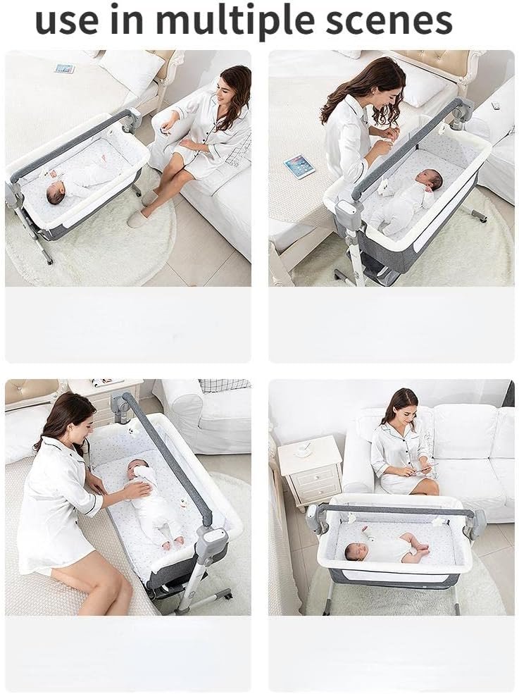 Berceau Bebe, 3 en 1 Cododo Electrique avec Moustiquaire, Matelas – Image 5