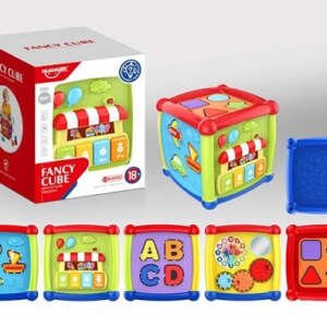 Jouet cube multifonctionnel à 6 faces pour bébé de 1 à 3 ans - Huanger