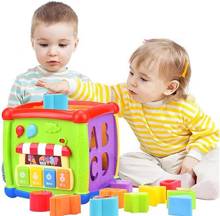 Jouet cube multifonctionnel à 6 faces pour bébé de 1 à 3 ans - Huanger – Image 2