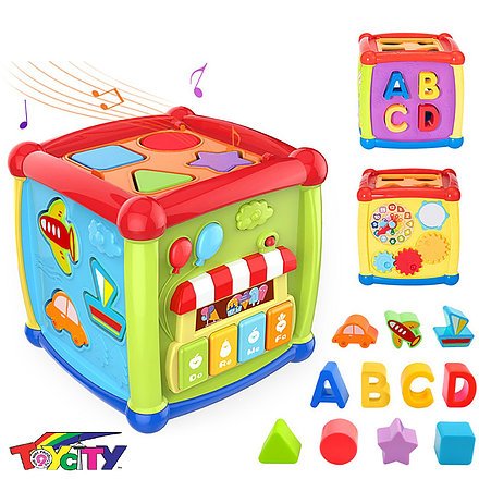 Jouet cube multifonctionnel à 6 faces pour bébé de 1 à 3 ans - Huanger – Image 3