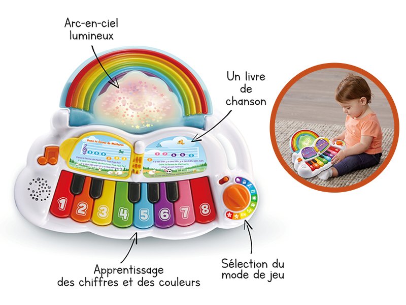 Piano Arc En Ciel Lumi Magique - Vtech – Image 3