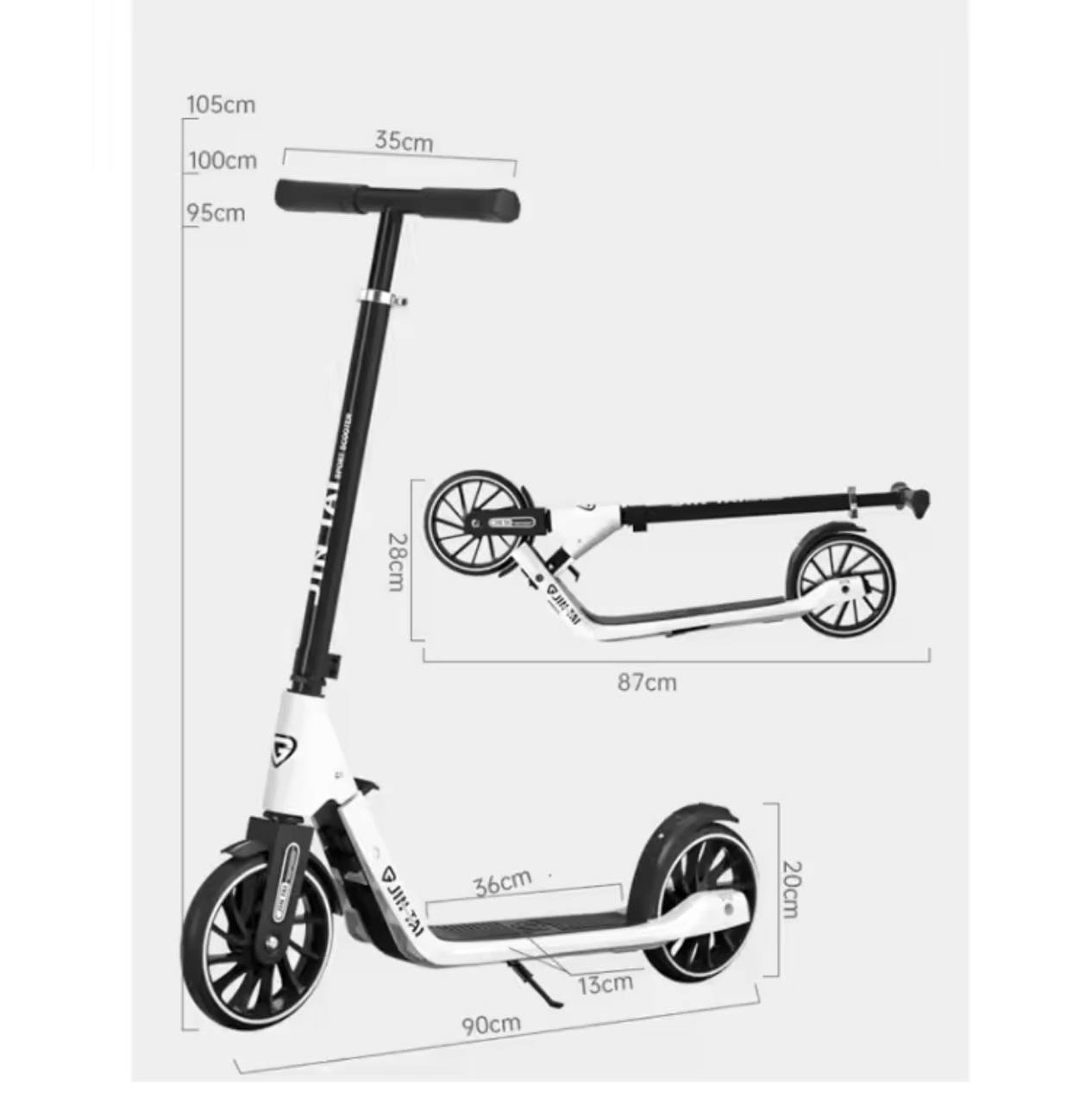 Trottinette Grande roues réglable - Orange – Image 2