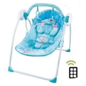 Balancelle  bébé électrique avec télécommande - relax Bleu