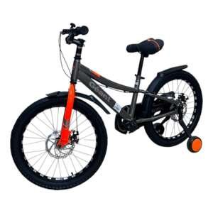 Velo 20 pouces avec freins à disques - Bicyclette de 7 à 12 ans Gris