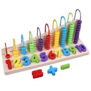 Jouet en bois de calcul et de formes Triple Play
