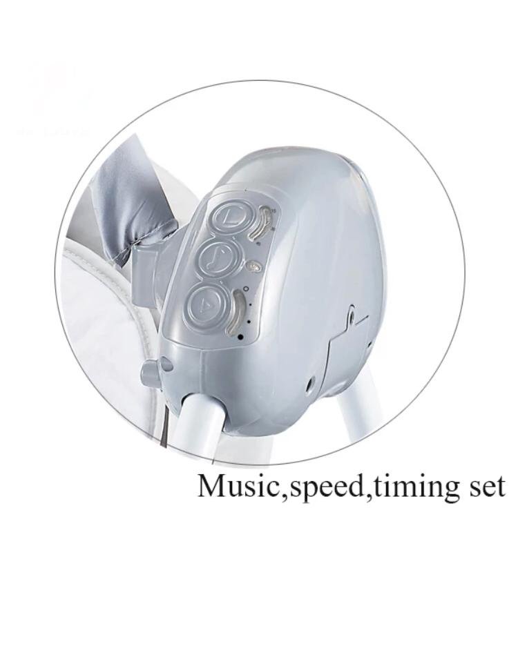 Balançoire bébé électrique avec télécommande - Relax Gris – Image 2