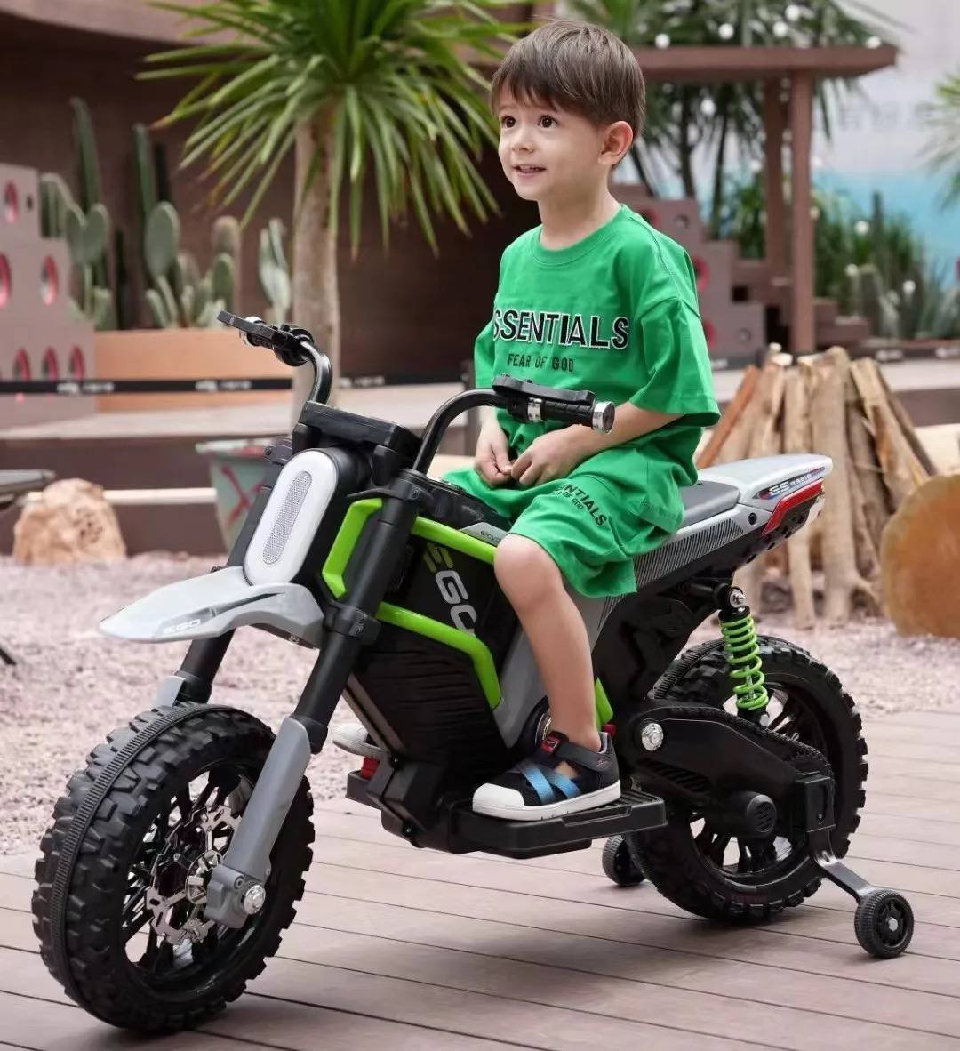 Moto Electrique style Cross - 12V Vert – Image 2
