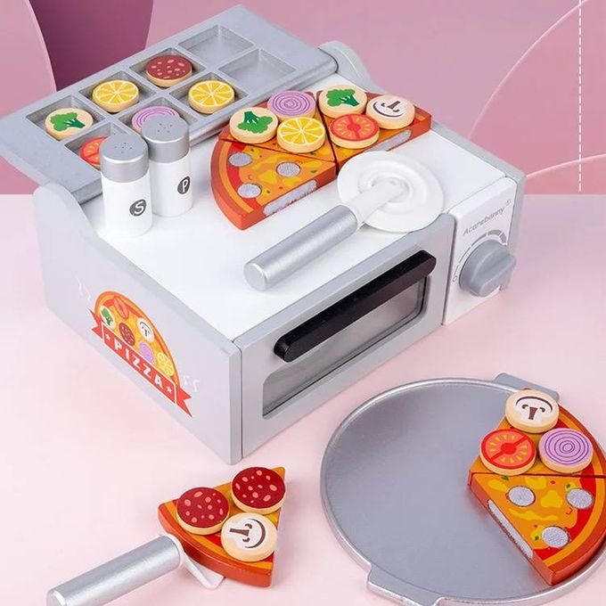 Four à pizza avec accessoires en bois – Image 6