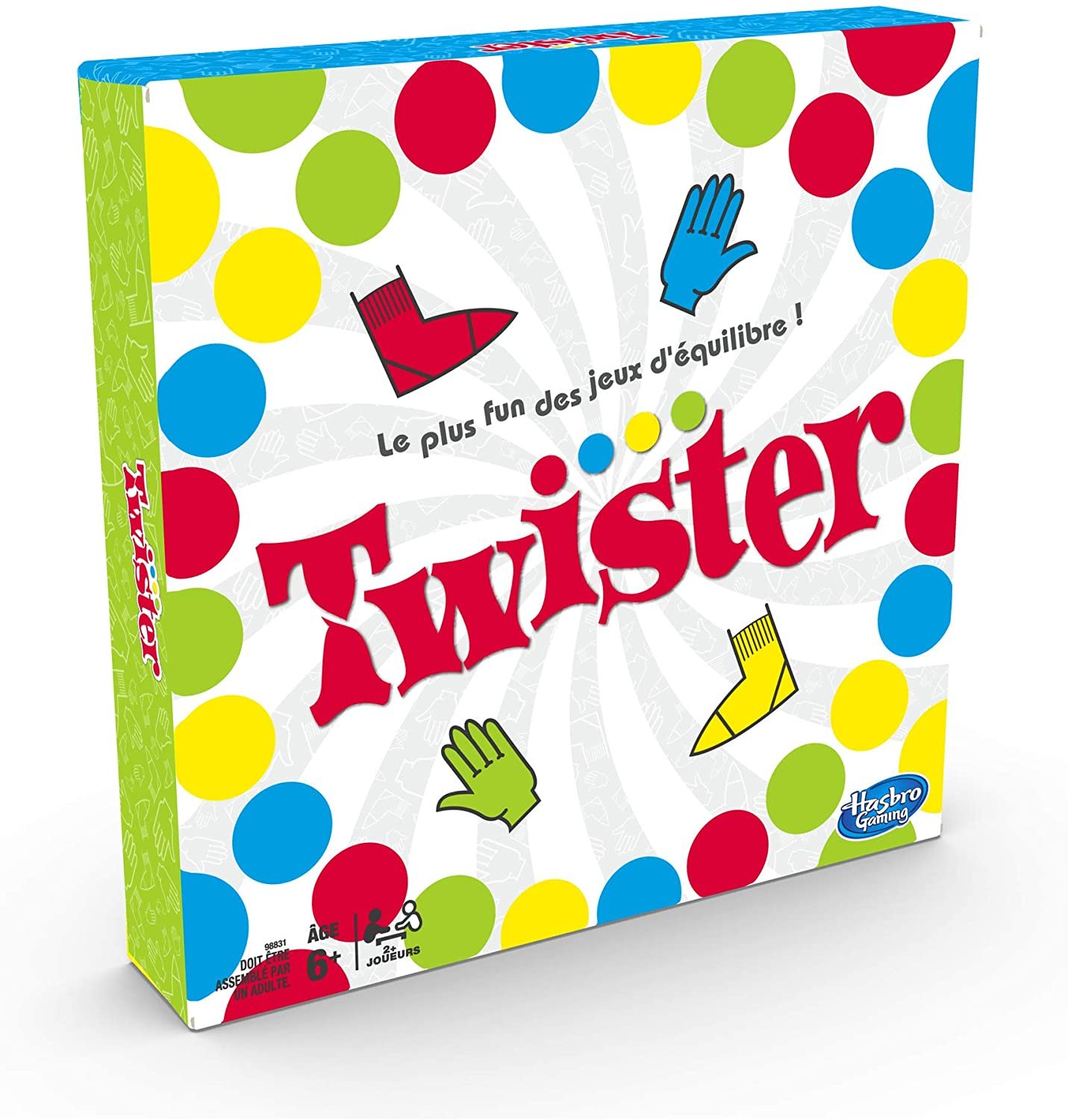 Twister, Jeu de société fun d'équilibre, Version française