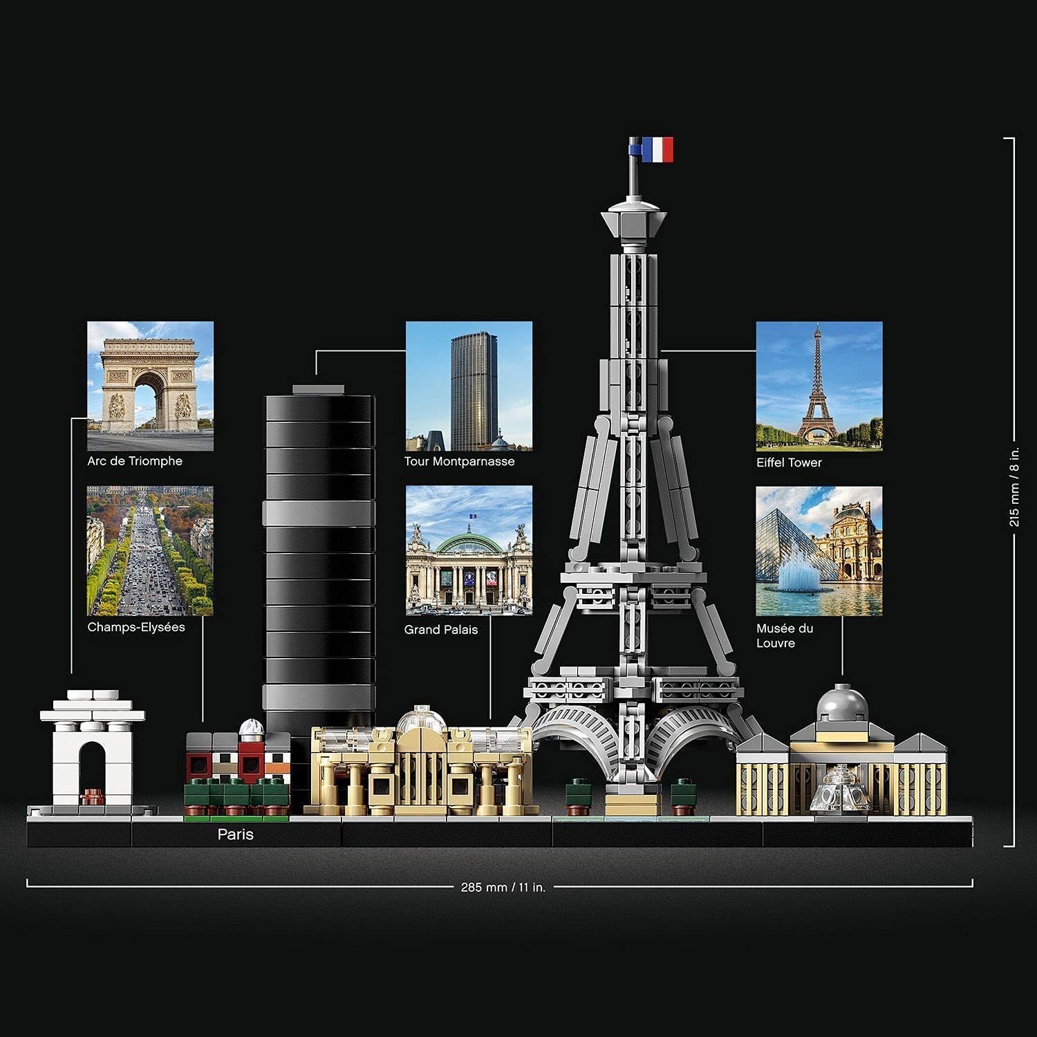LEGO Architecture- Paris avec Tour Eiffel et Louvre – Image 4