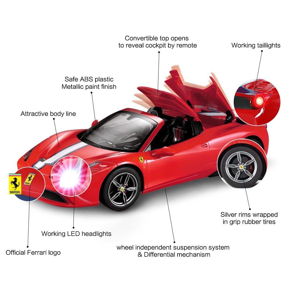 Voiture Radiocommandée- Ferrari 458 Special Rastar 1/14 – Image 7