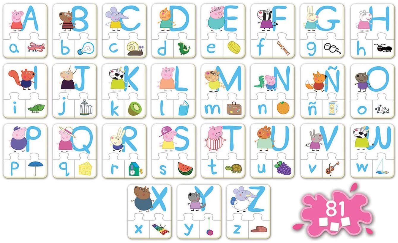 Educa - Puzzle éducatif Peppa Pig pour Apprendre l’Alphabet ( Espagnol) – Image 2