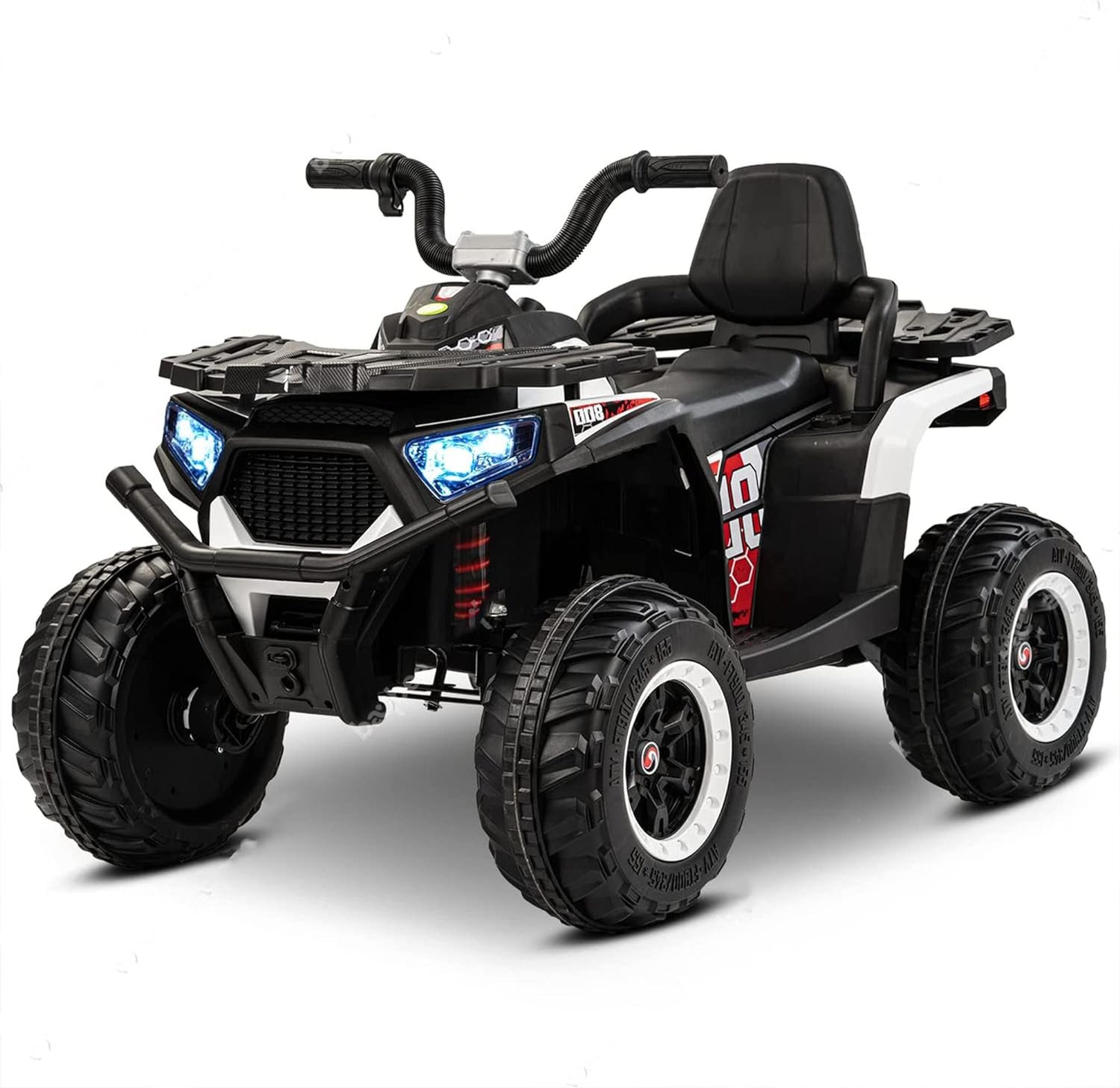 Moto quad électrique sportive 12V - Blanc