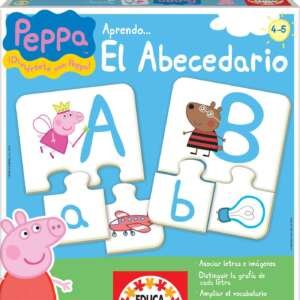 Educa - Puzzle éducatif Peppa Pig pour Apprendre l’Alphabet ( Espagnol)
