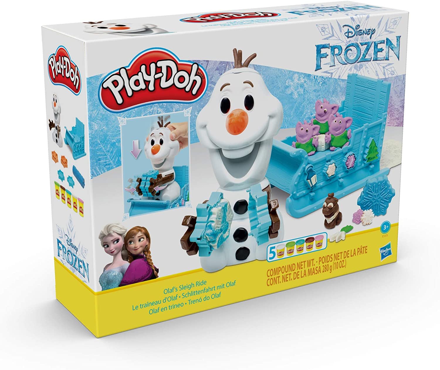 Pate A Modeler Coffret Le traineau D'olaf - Play doh - Hasbro