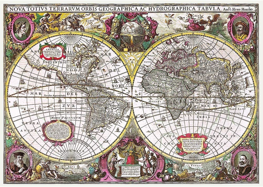 Puzzle 2000 -Carte de la terre, Merano ,Cascades d'Haifoss Trefl – Image 4
