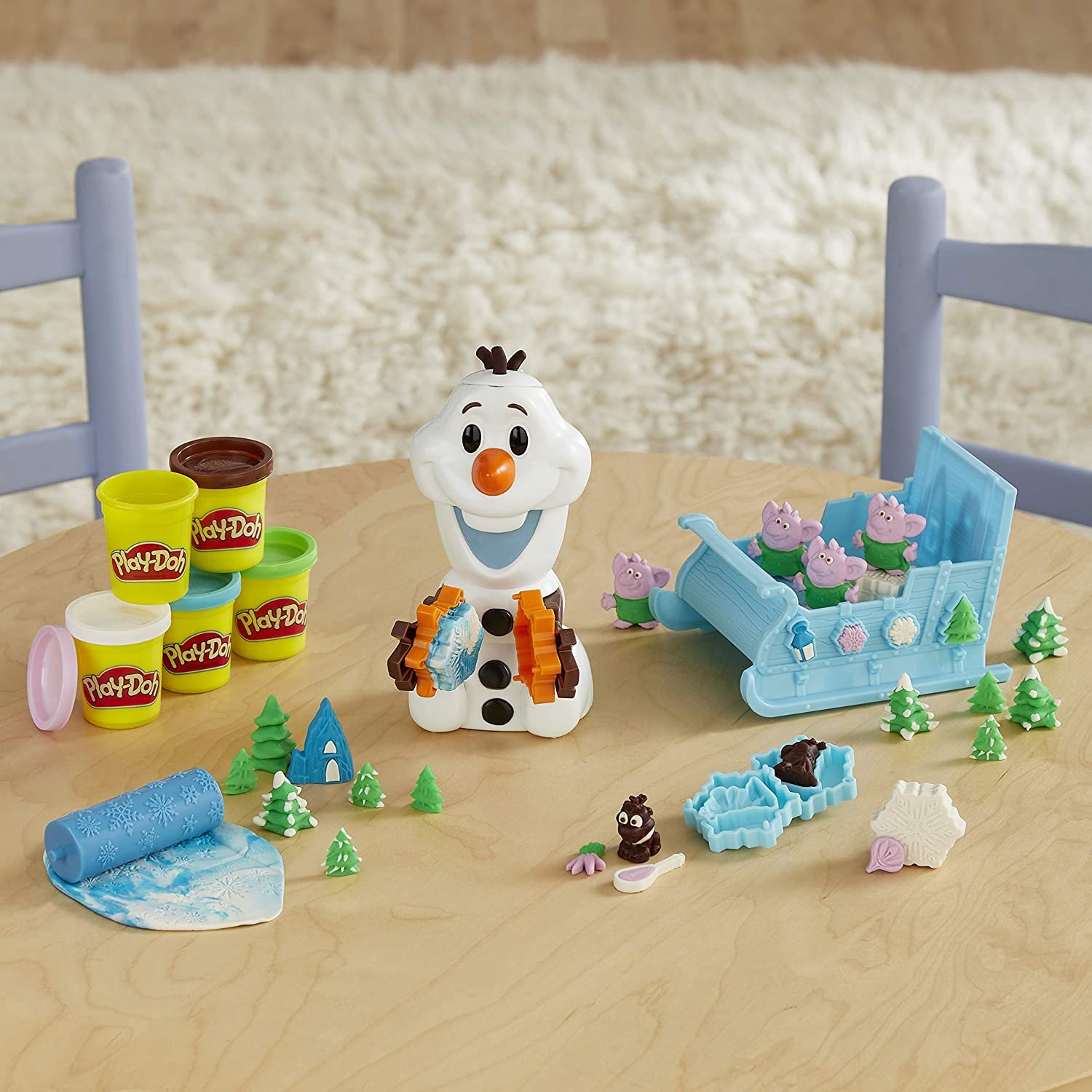 Pate A Modeler Coffret Le traineau D'olaf - Play doh - Hasbro – Image 2