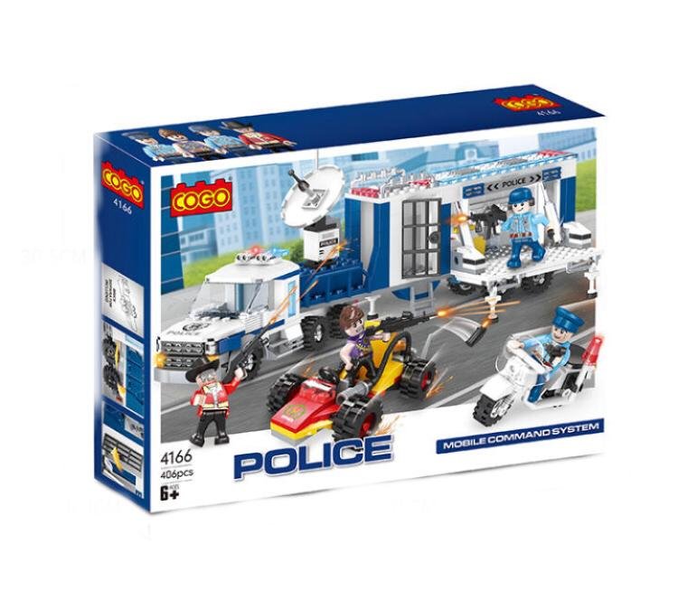 Cogo City - Camion de police de la ville et chariot - 406 pcs