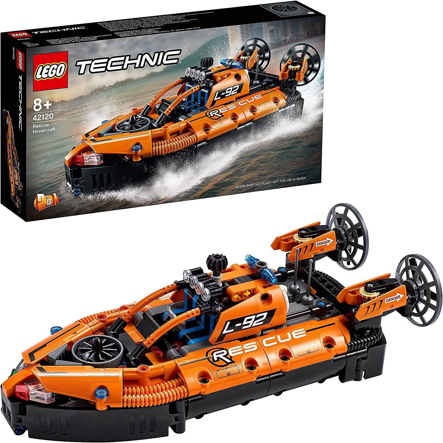 Lego Technic 2 en 1 - Aéroglisseur de sauvetage