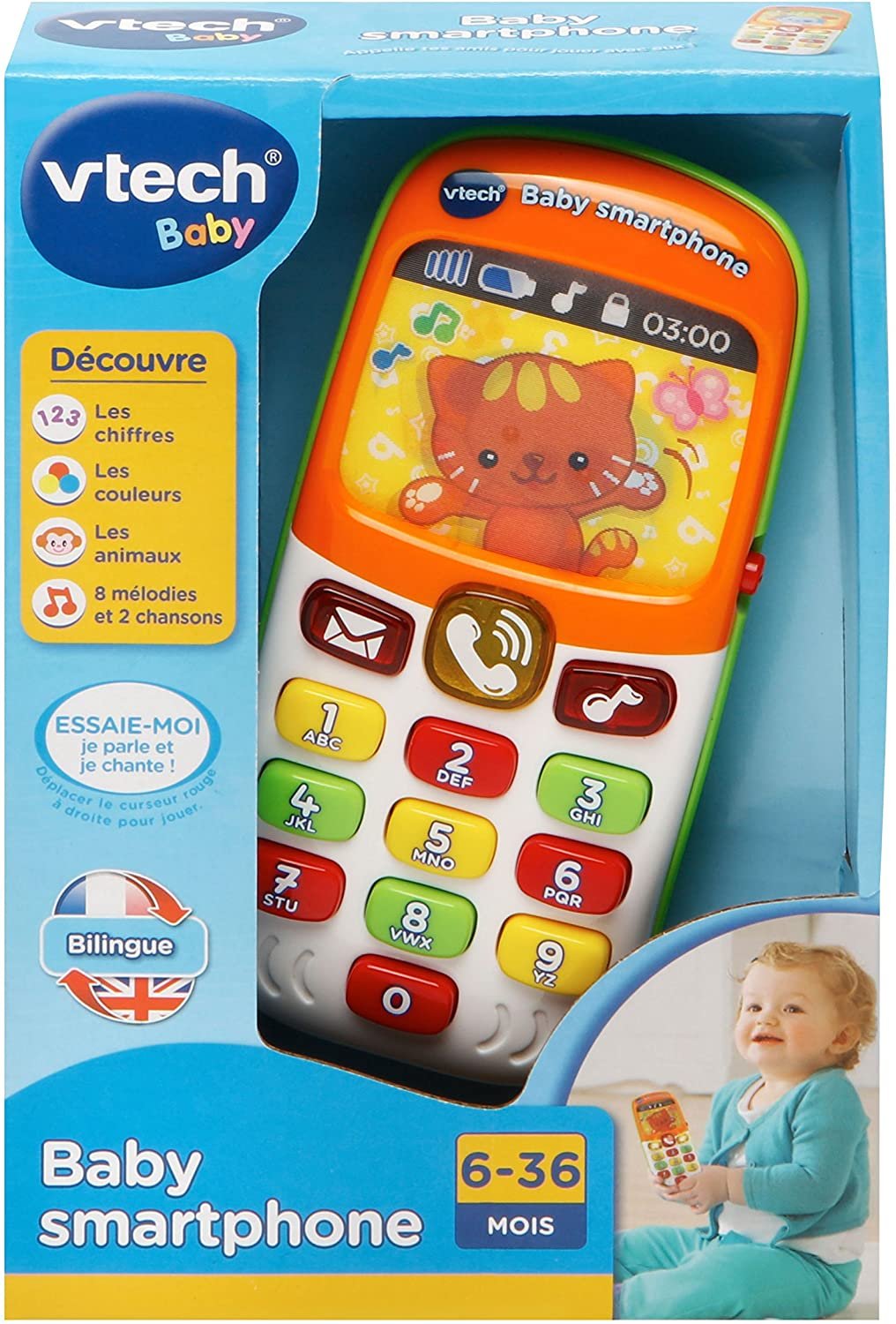 Baby smartphone bilingue Bleu - Vtech – Image 3
