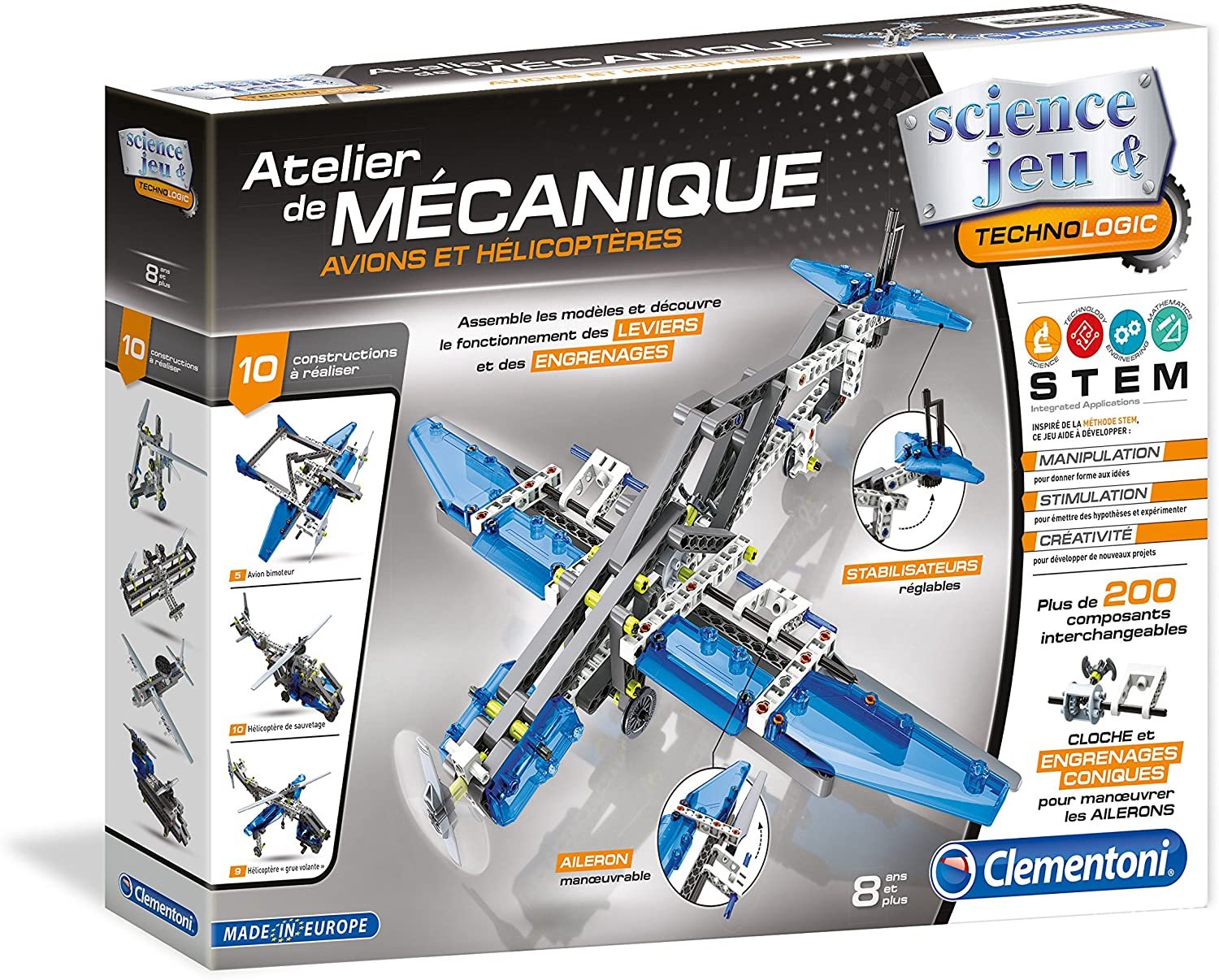 Clementoni - Atelier De Mécanique - Avions et hélicoptères
