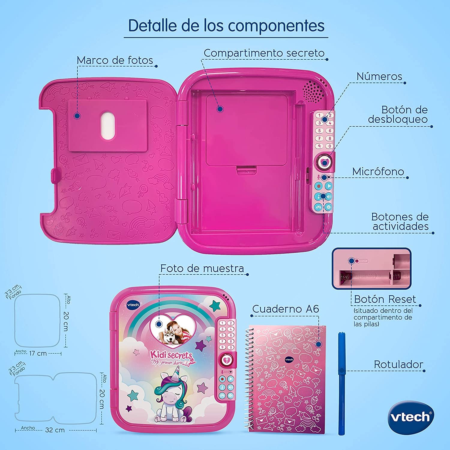 KidiSecrets - Mon journal intime magique Rose - Vtech – Image 4