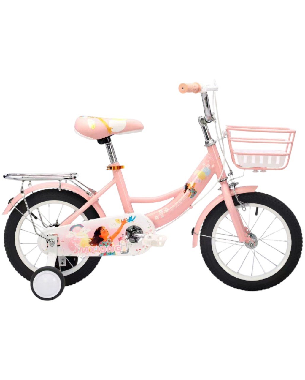 Vélo 12 pouces Bicyclette pour fille de 3 à 6 ans Rose