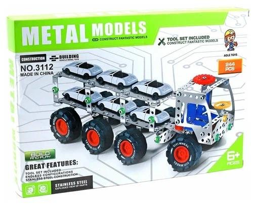 Jeu de construction Remorque à voiture - 200 pcs montée en vis et tournevis