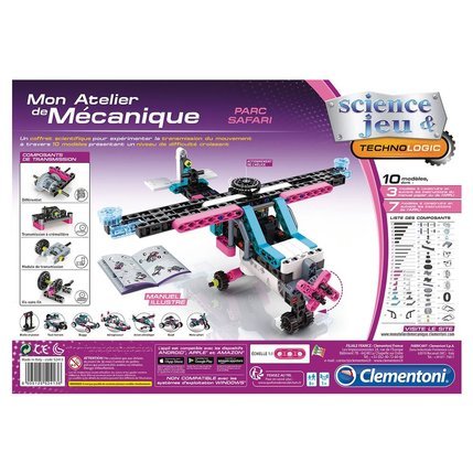 Clementoni –Mon Atelier de mécanique Parc Safari 10 modèles à réaliser – Image 6
