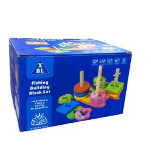 Jeu de pêche de formes multi couleurs