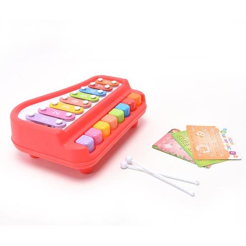 Piano vocal xylophone à 8 touches Rouge - Huanger – Image 3