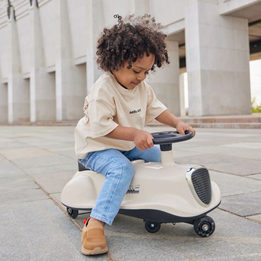 Voiture Pivotante 360 pour Enfant-Beige – Image 8