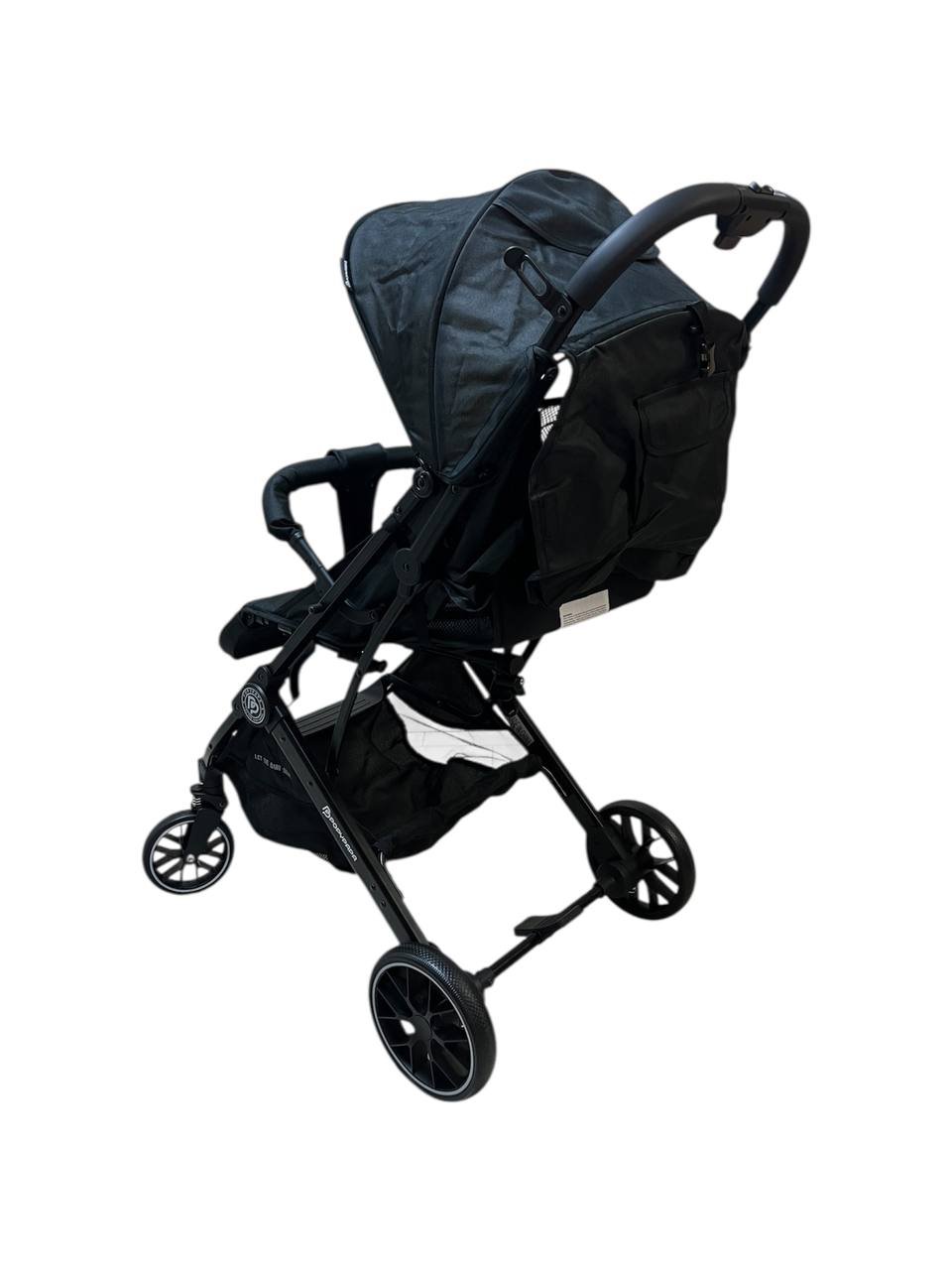 Poussette bébé valise Noir- PoppyPapa – Image 2