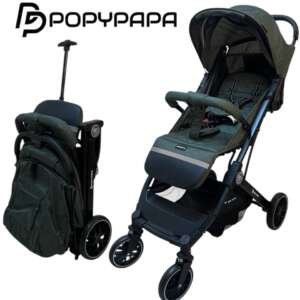 Poussette bébé valise Vert - PoppyPapa