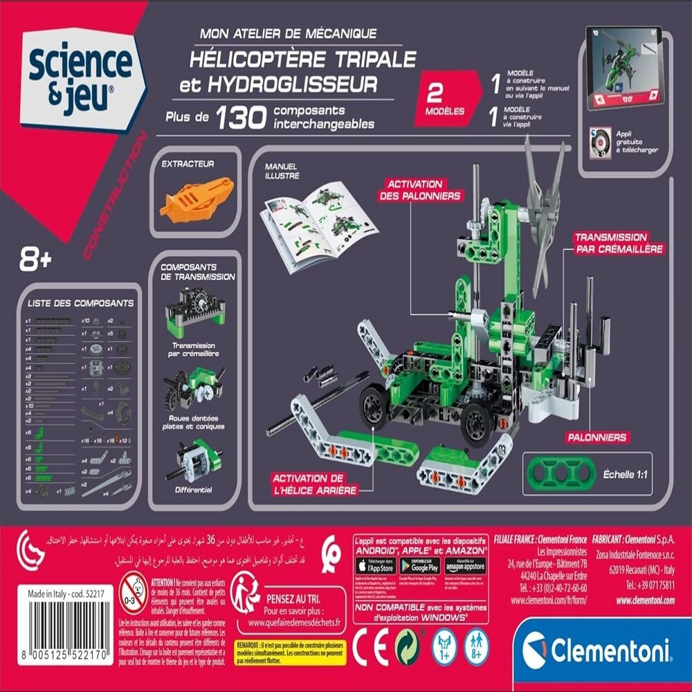 Mon Atelier de Mécanique Hélicoptère & Hydroglisseur - Clementoni – Image 6