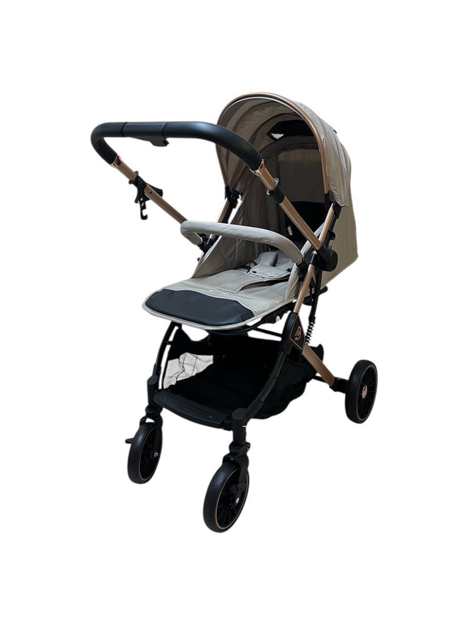 Poussette réversible valise Khaki - PoppyPapa – Image 2