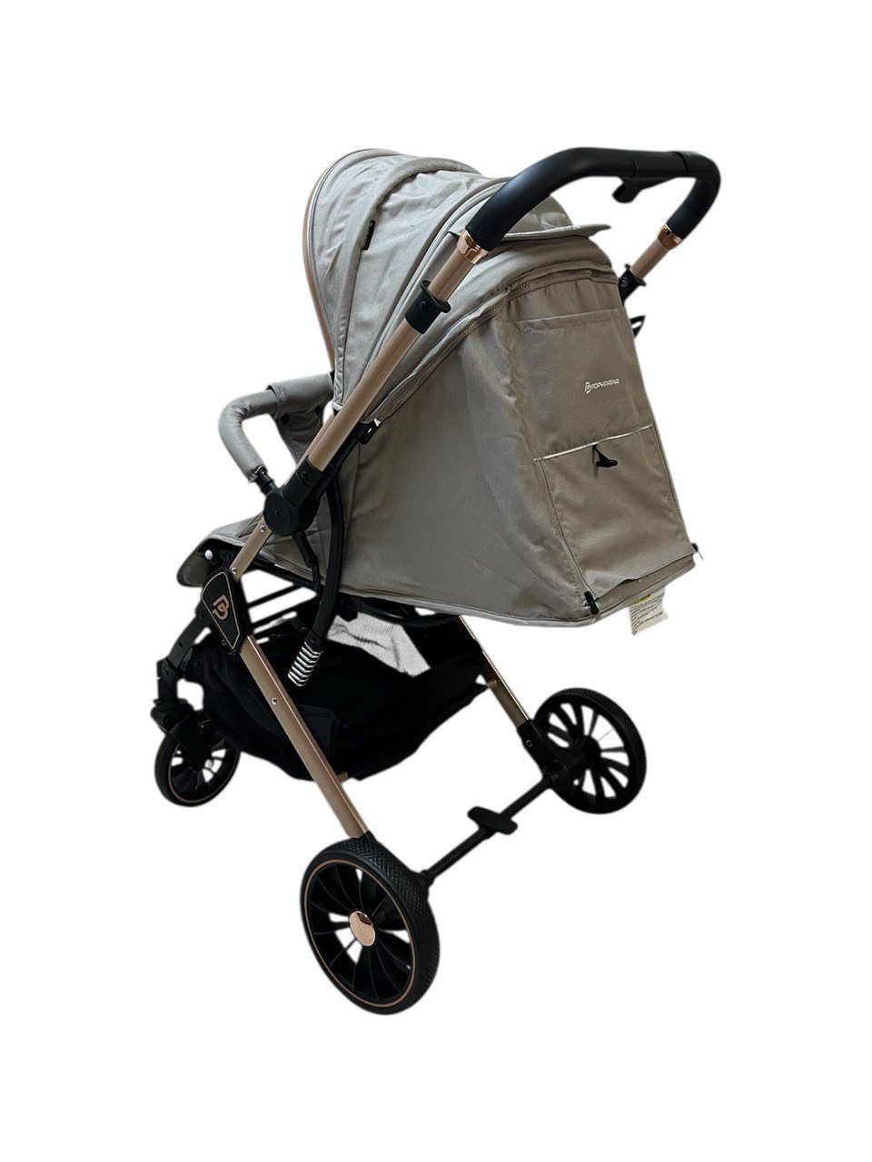 Poussette réversible valise Khaki - PoppyPapa – Image 3