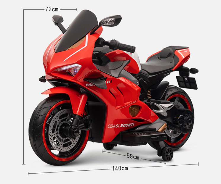 Moto électrique Sportif 12V - Rouge – Image 4