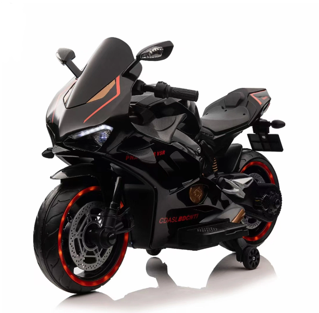 Moto électrique sportif 12V - Noir