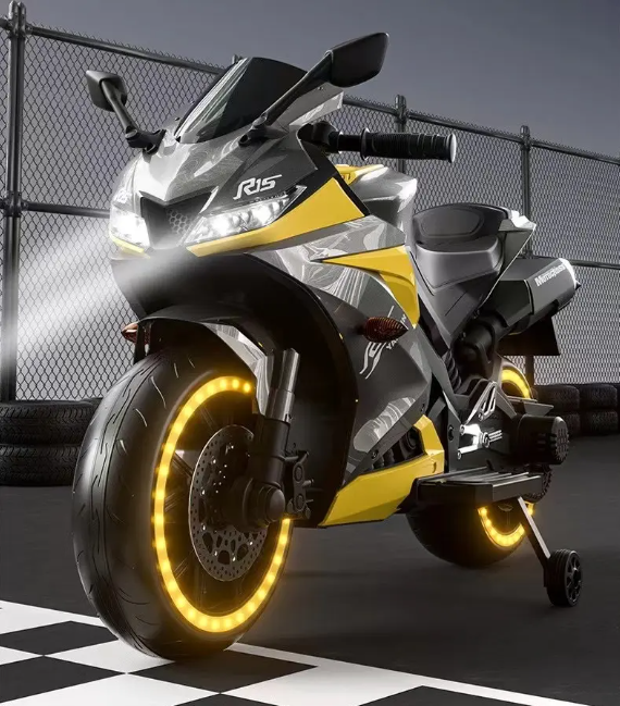 Moto électrique sportif 12V - Noir – Image 2