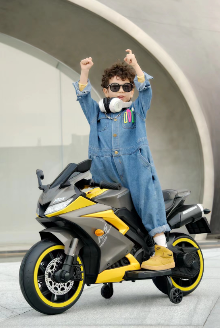 Moto électrique sportif 12V - Noir – Image 4