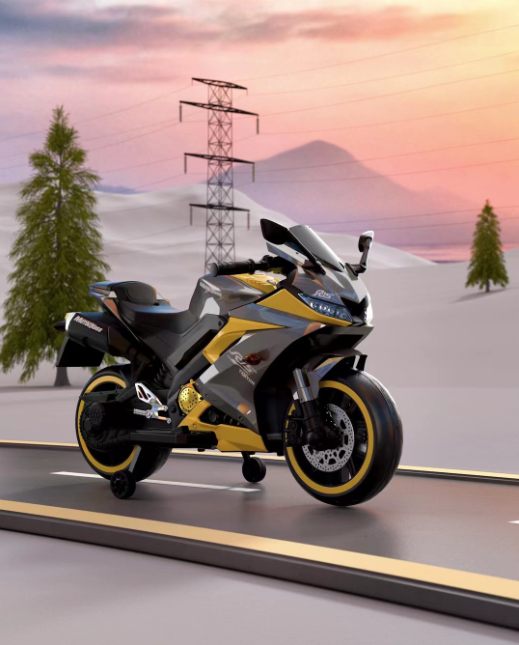 Moto électrique sportif 12V - Noir – Image 5